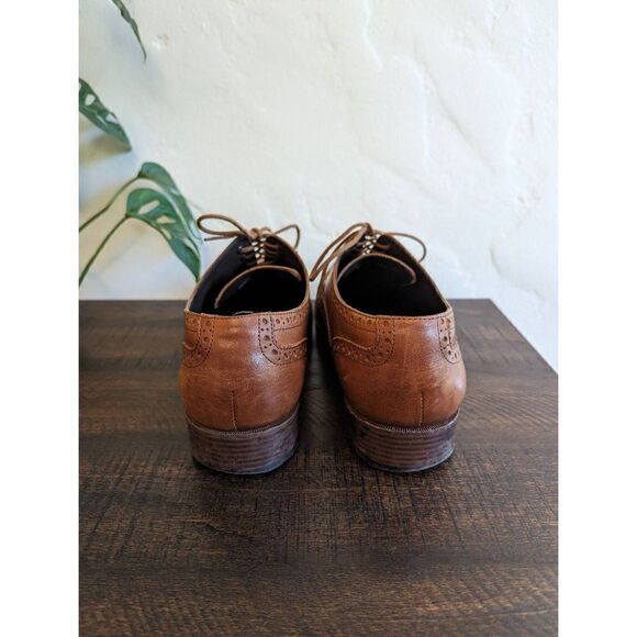 Cole Haan Men\'s Grand OS Brown Cambridge Wingtip Oxford Leather Shoes - Size 9.5 main image 6